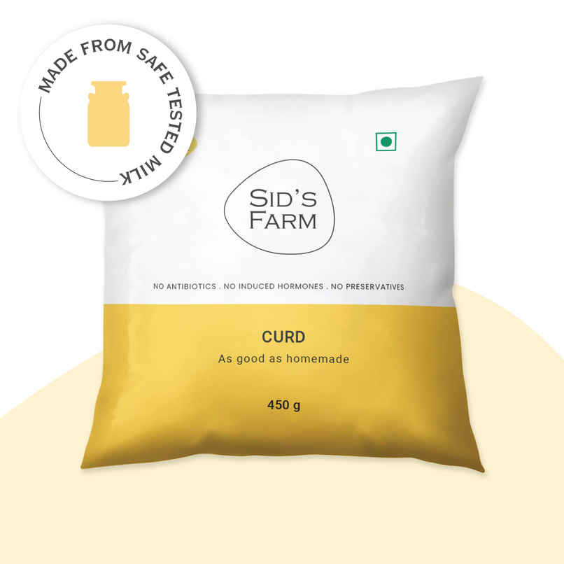 Sid's Farm Curd - Made From Tested Milk (No Antibiotics . No Hormones . No Preservatives)