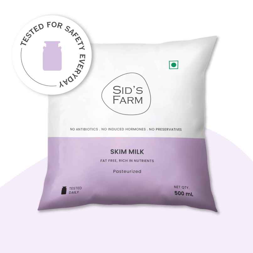 Sid's Farm Tested Skim Milk (No Antibiotics . No Hormones . No Preservatives) Sid's Farm Tested Skim Milk (No Antibiotics . No Hormones . No Preservatives)
