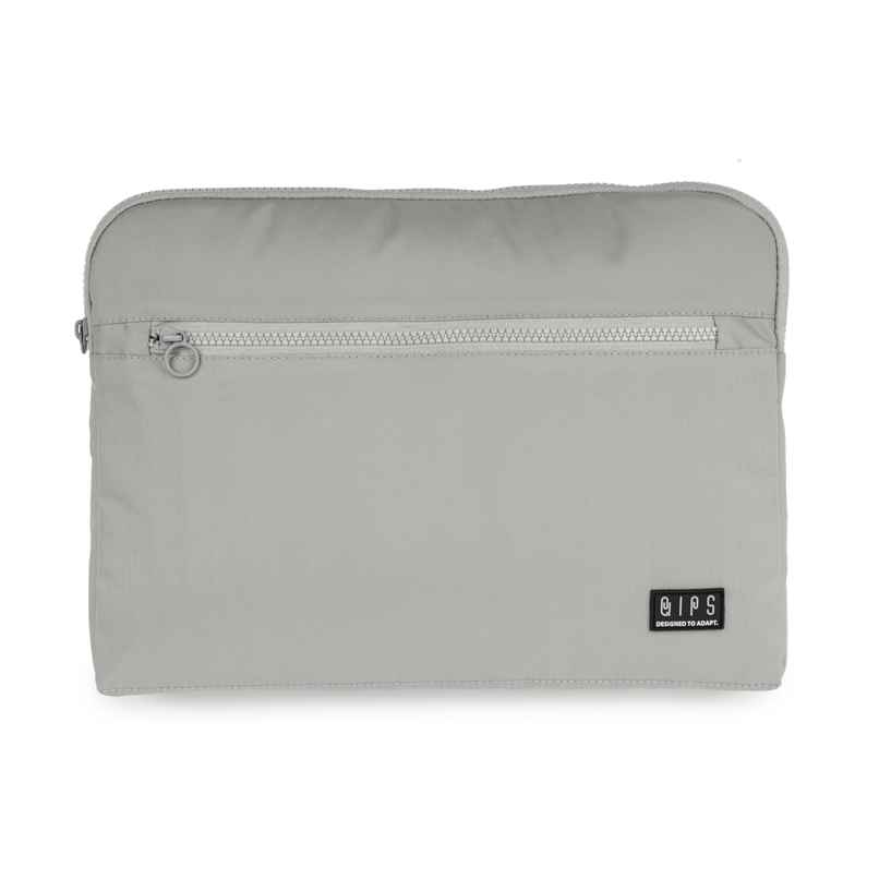 QIPS Unisex Solid Polyester 13 L Laptop Sleeve | Grey QIPS Unisex Solid Polyester 13 L Laptop Sleeve | Grey