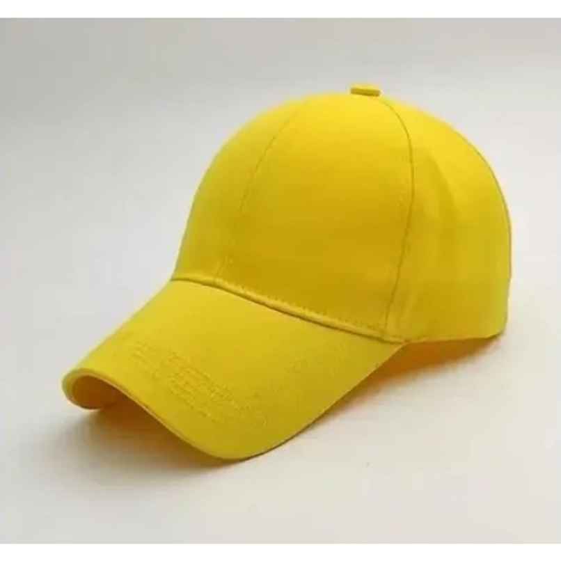 Blynk Unisex Solid Color Baseball Cap with Adjuable Back | Yellow