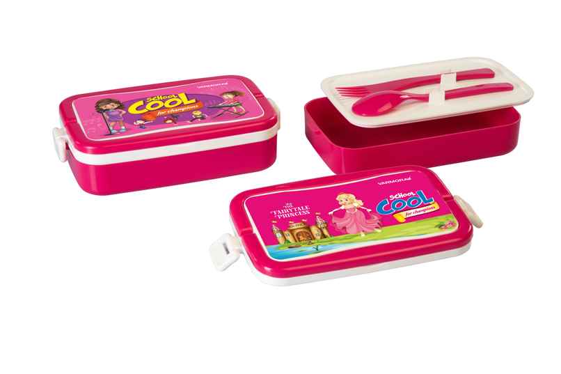 Varmora Flat Kids Lunch Box - Assorted | 450ml Varmora Flat Kids Lunch Box - Assorted | 450ml