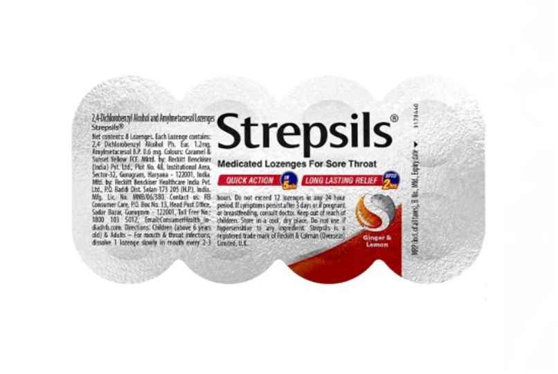 Strepsils Ginger Lemon Flavour Lozenges Strepsils Ginger Lemon Flavour Lozenges