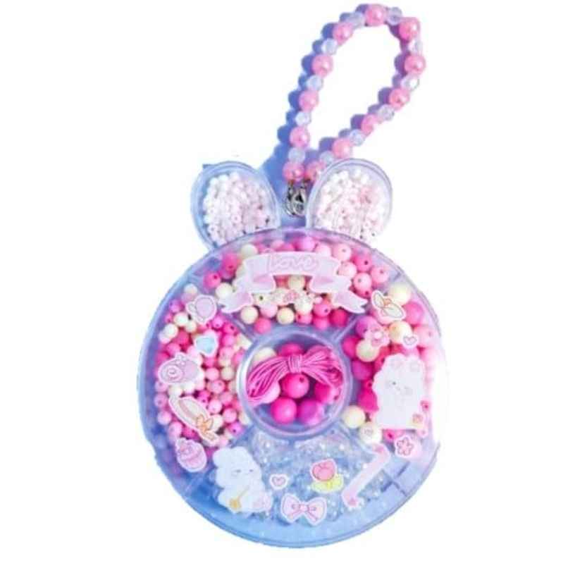 Toyshine Diy Jewellery Bead Set with Bunny Box For Making Bracelets-Necklaces and Earrings | Age 6+
