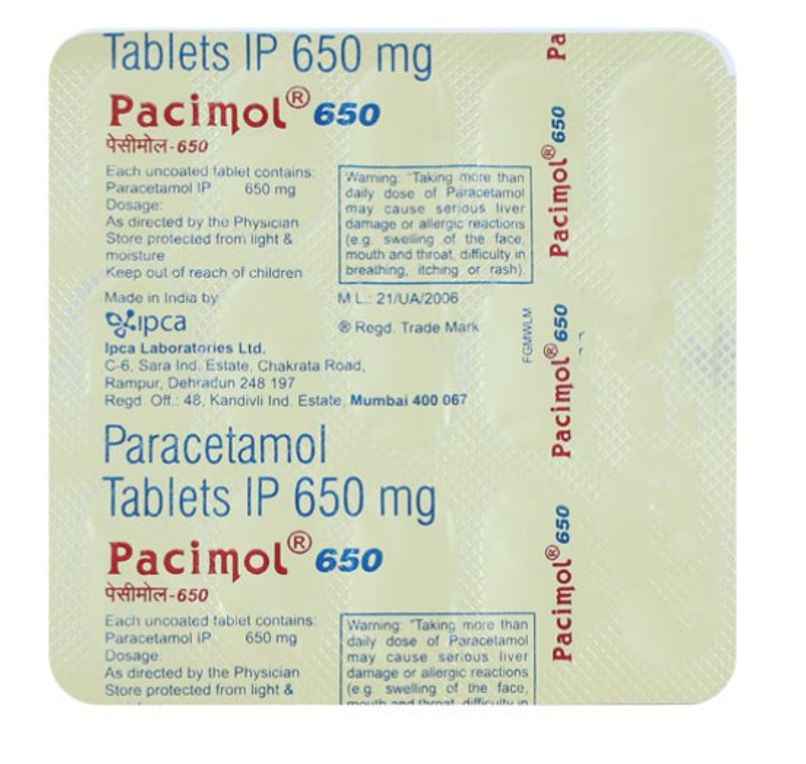 Pacimol 650 Tablet