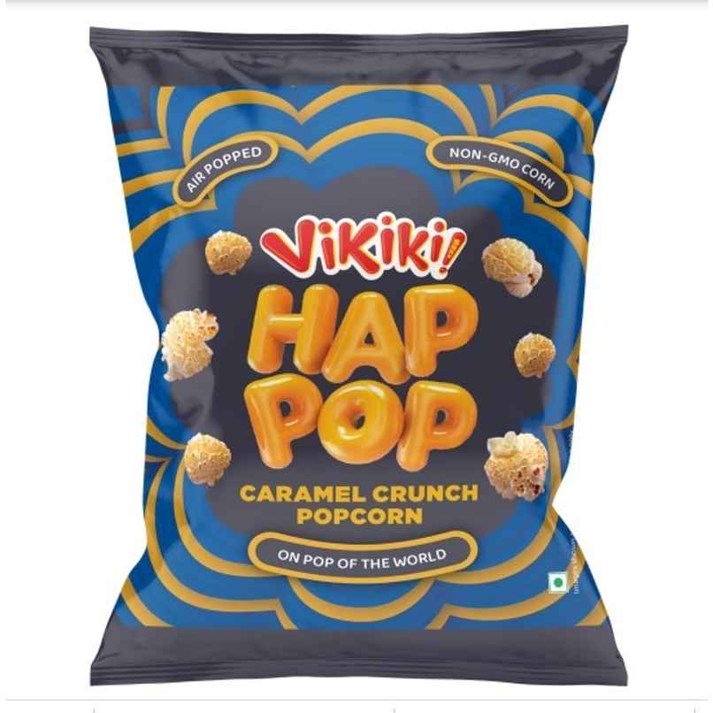 Vikiki Snak HapPop Ready to Eat Popcorn | Caramel Crunch Vikiki Snak HapPop Ready to Eat Popcorn | Caramel Crunch