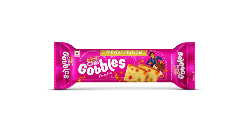 Britannia Gobbles Bar Cake Fruity Fun | Bakery Delight