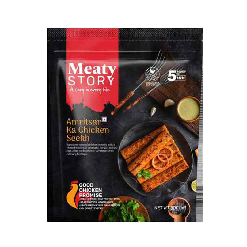 Meaty Story Amritsar Ka Chicken Seekh Kebab