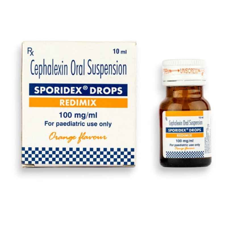 Sporidex 100mg/ml  Orange Flavour Redimix Drop