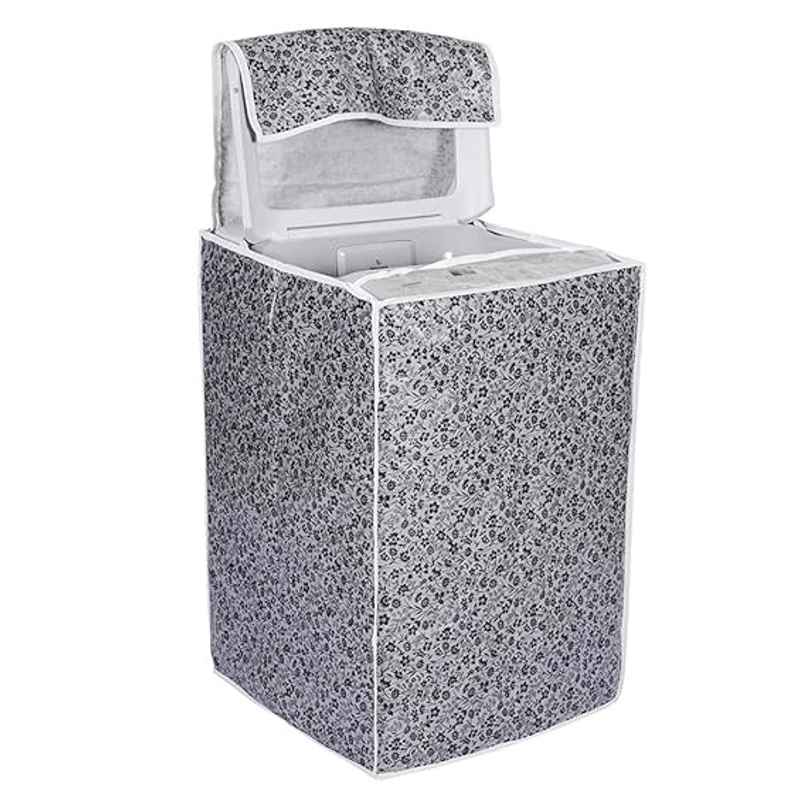 Daluci Washing Machine Cover For Lg Top Load - 6-7 kg | Black and Grey | 56 x 56 x 85 cm