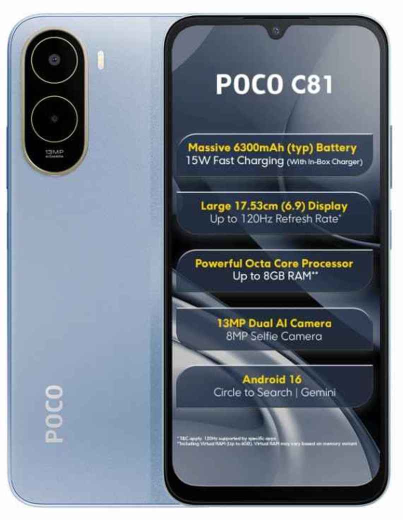 Poco C81 | 4 GB RAM | 64 GB Storage | Blue Poco C81 | 4 GB RAM | 64 GB Storage | Blue