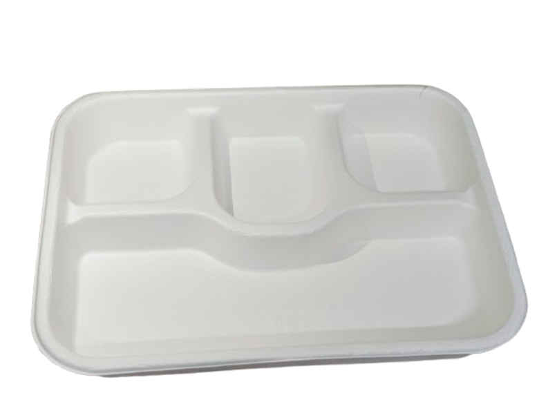 Square Tray Plate | 4 Compartment | 9 inch | Pack of 25 | Antzco Square Tray Plate | 4 Compartment | 9 inch | Pack of 25 | Antzco
