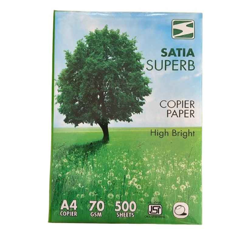 Satia A4 Copier Paper 70 Gsm, 500 Sheets Satia A4 Copier Paper 70 Gsm, 500 Sheets
