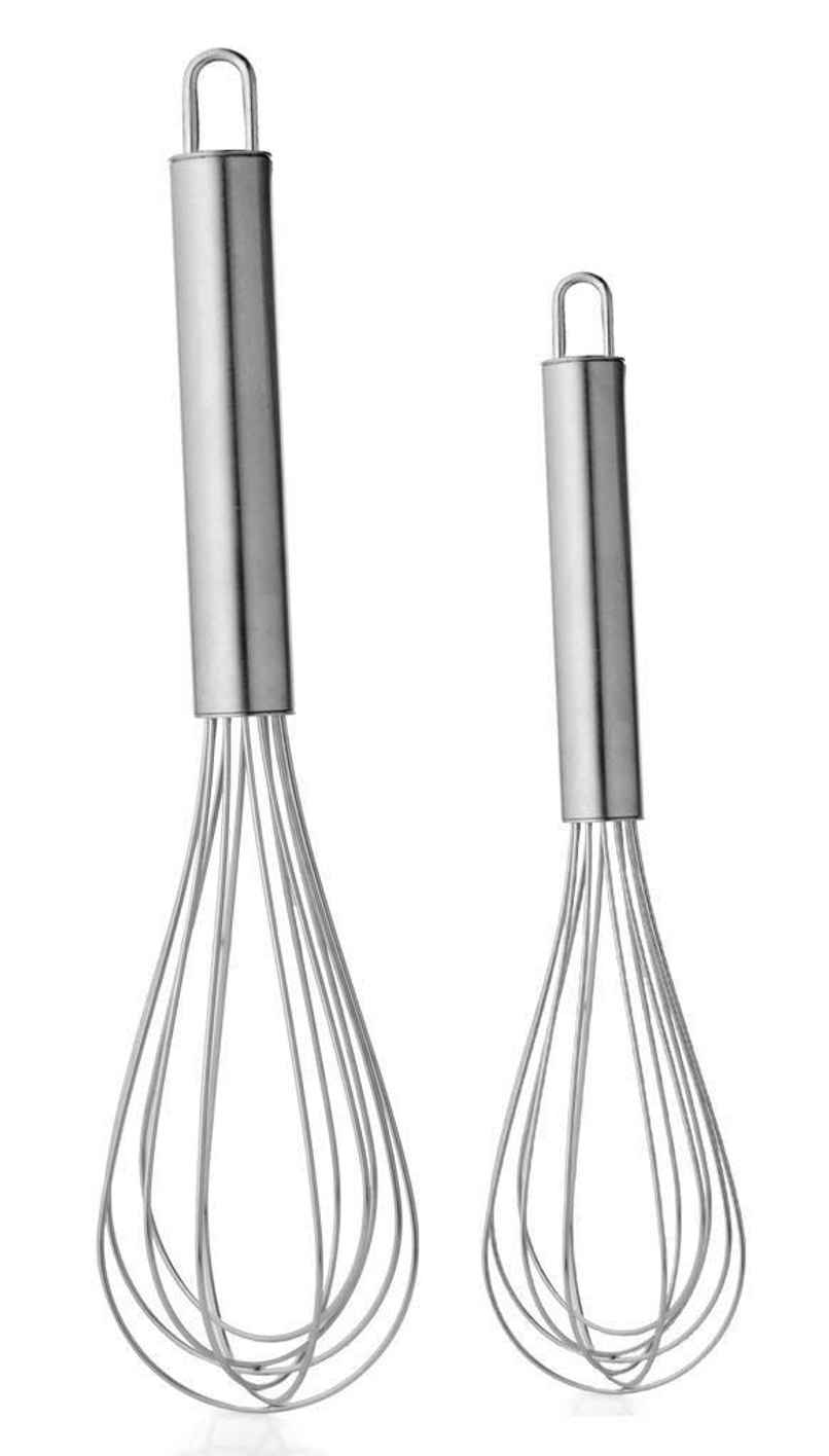 Jensons Stainless Steel Egg Wisk Combo | 25cm and 21 cm Jensons Stainless Steel Egg Wisk Combo | 25cm and 21 cm
