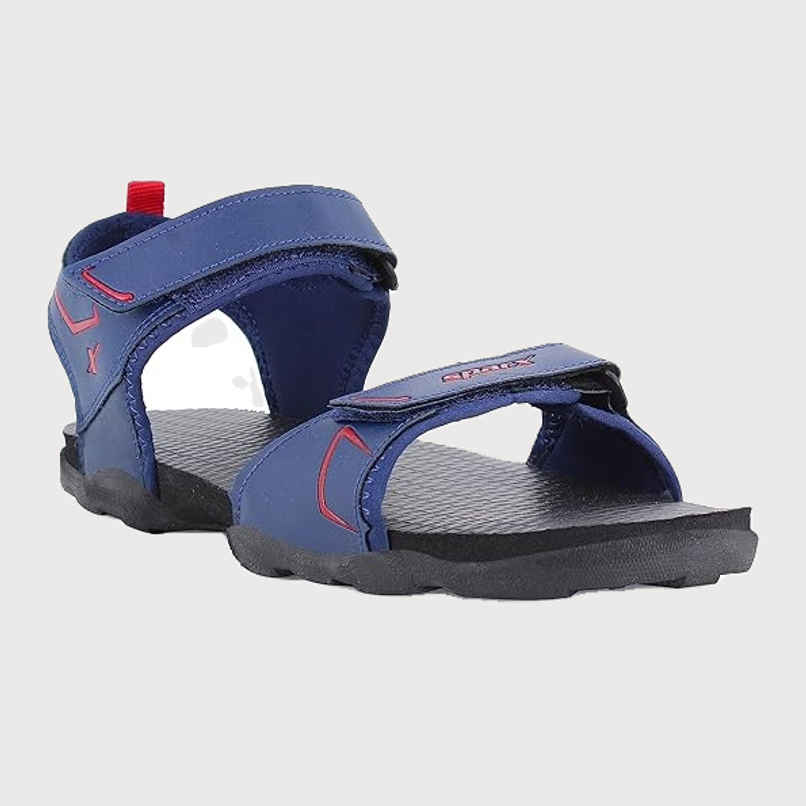 Sparx Men's Sandal SS 713 | Navy Blue and Red - UK 8 Sparx Men's Sandal SS 713 | Navy Blue and Red - UK 8