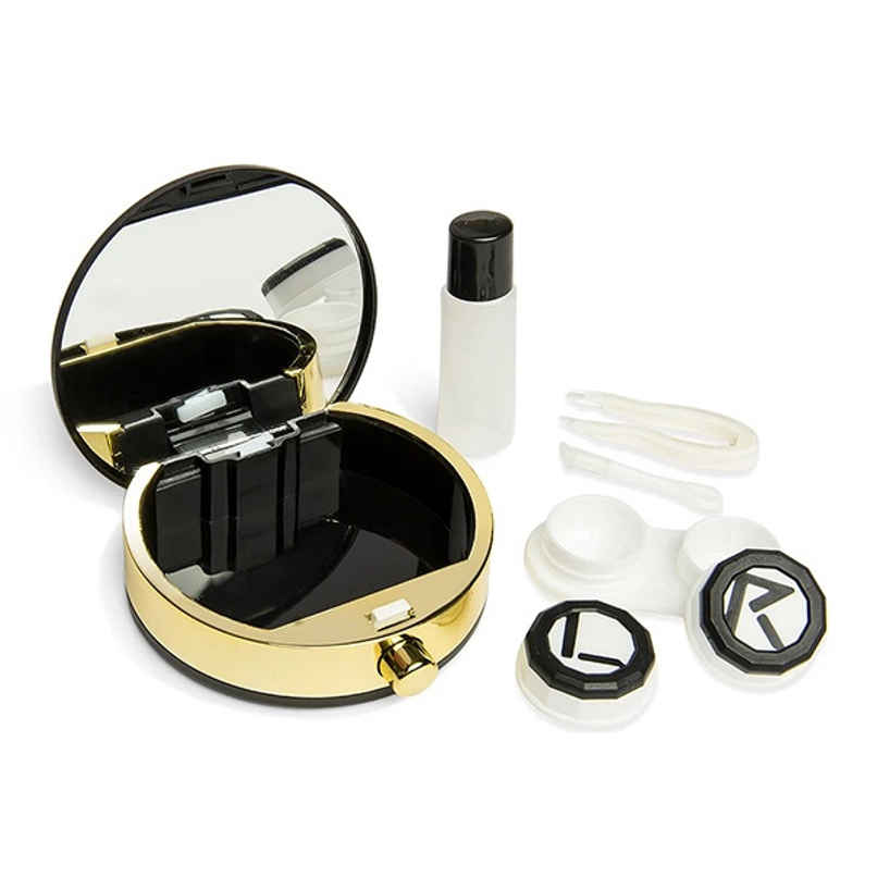 Aqualens Contact Lens Designer Case - Black | Round