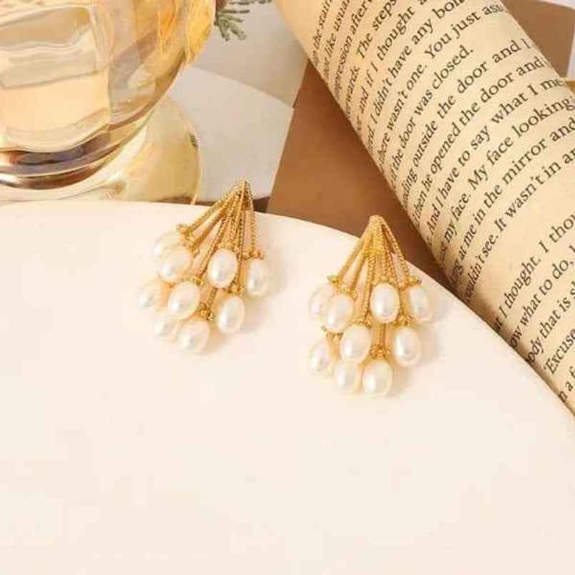 Estailo Fashion Women's Jewellery Earrings White gold One Size | E0001472 Estailo Fashion Women's Jewellery Earrings White gold One Size | E0001472