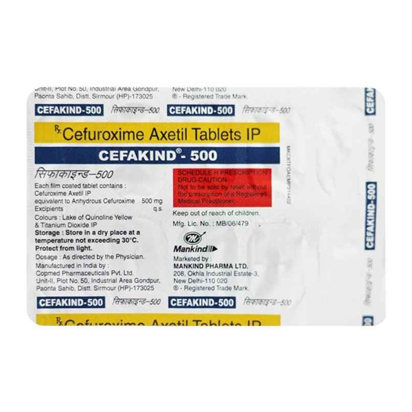 Cefakind-500 Tablet