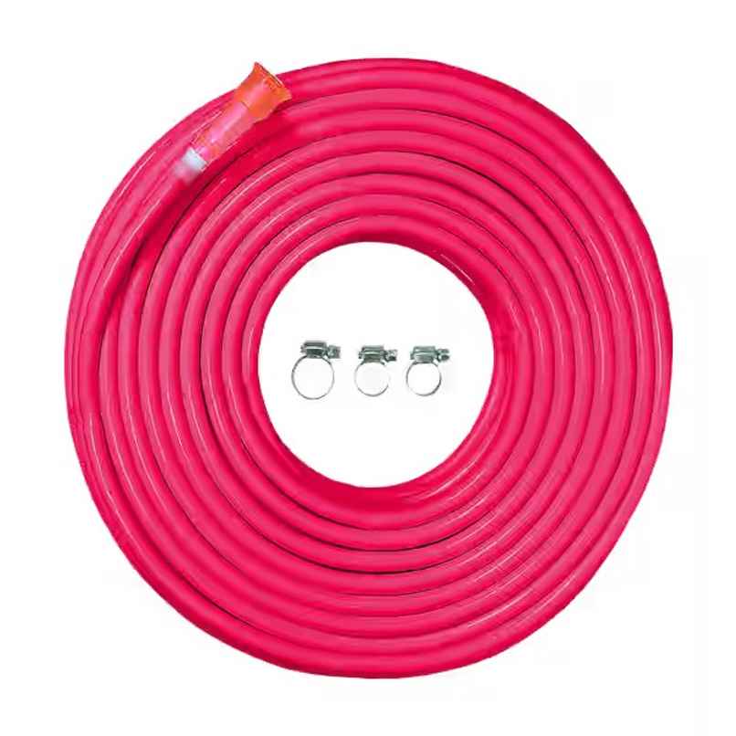 Cinagro Water Hose Pipe with Tap Adapter & 3 Clamps | 5 m - Pink (For Gardening, Car Washing) Cinagro Water Hose Pipe with Tap Adapter & 3 Clamps | 5 m - Pink (For Gardening, Car Washing)