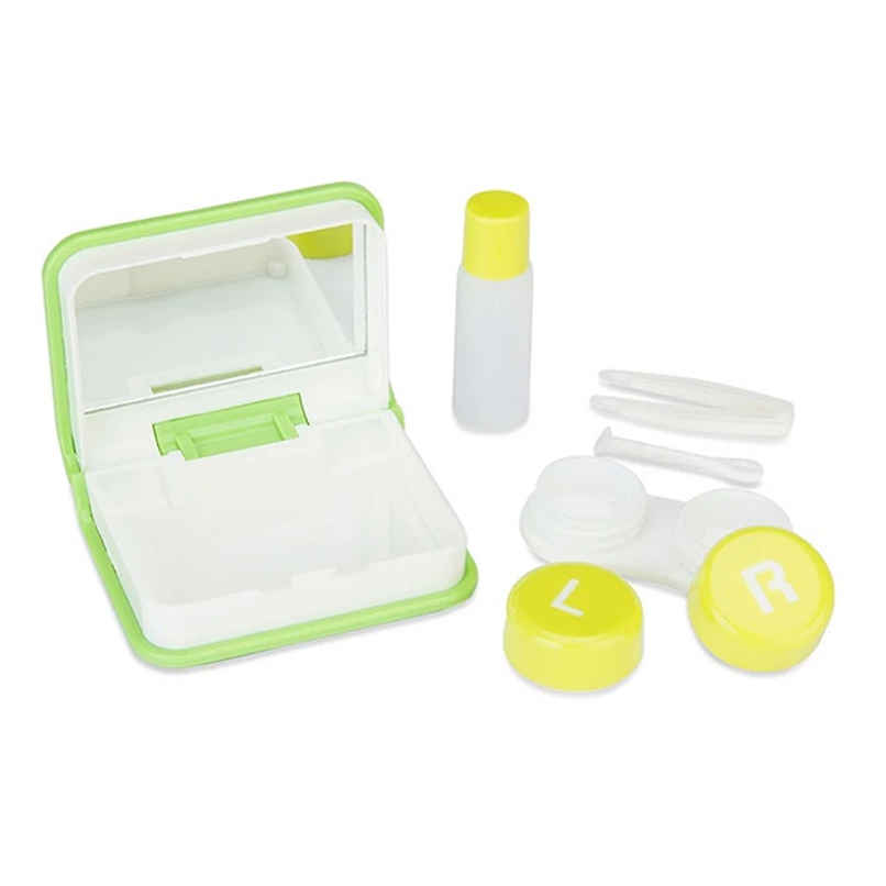 Aqualens Contact Lens Designer Case - Green | Rectangular