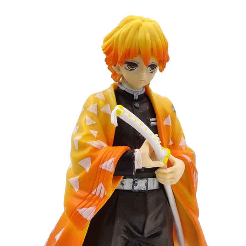 Awestuffs Zenitsu Demon Slayer Action Figure Limited Edition for Car Dashboard