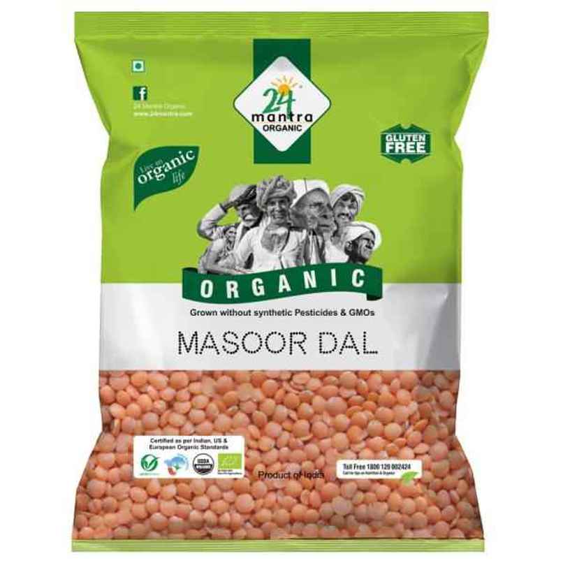 24 Mantra Organic Masoor Dal - Split 24 Mantra Organic Masoor Dal - Split