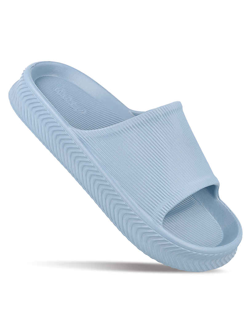 Walkaroo Men's Flip-Flop Sliders - WC8737 Aqua Blue UK8 Walkaroo Men's Flip-Flop Sliders - WC8737 Aqua Blue UK8