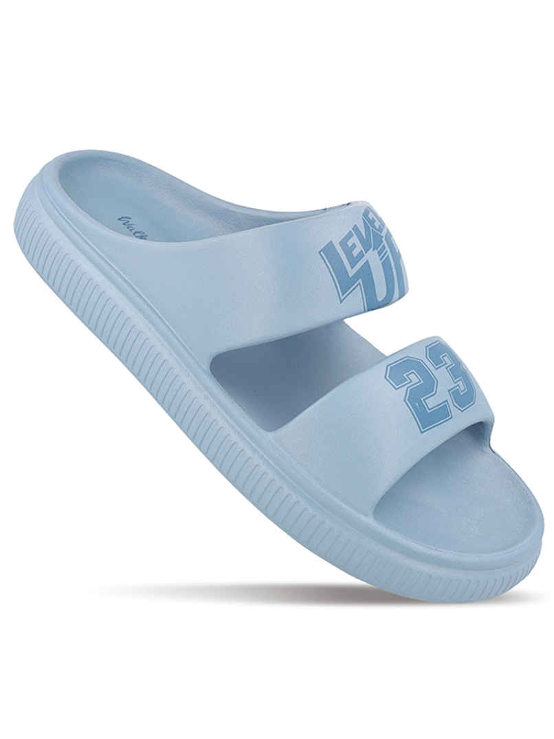 Walkaroo Men's Daily Wear Comfort Sandals - WC8711 Aqua Blue | UK7