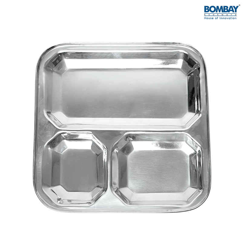 Bombay Kookware Stainless Steel Pav Bhaji Plate