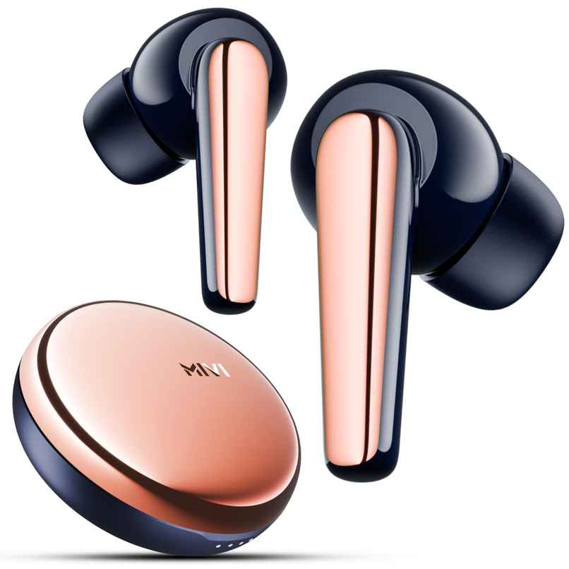 Mivi Superpods Dueto [Flagship Launch],Dual Drivers,13Mm Woofer,6Mm Tweeter Earbuds Bluetooth -Blue