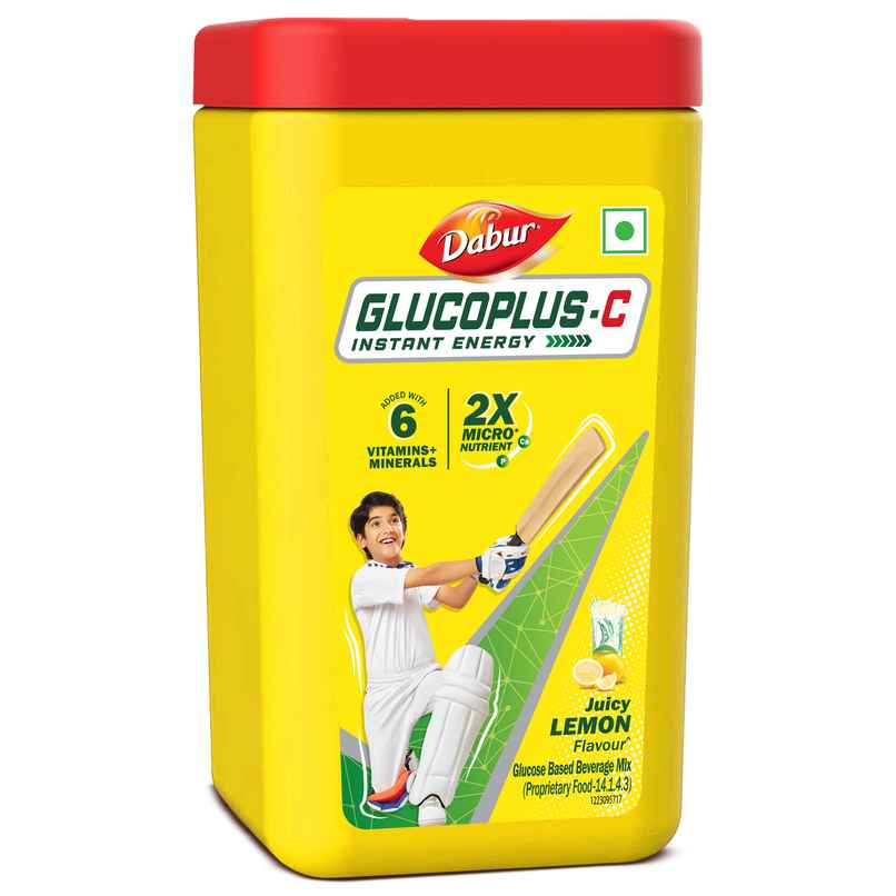 Dabur Glucoplus-C Lemon Instant Energy Glucose Powder