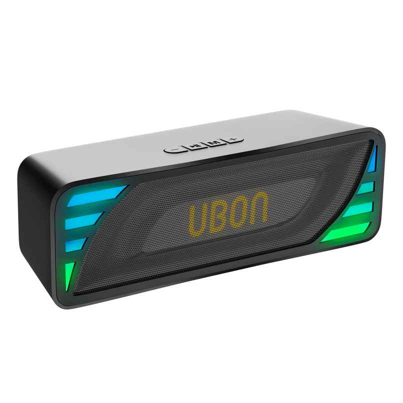 UBON SP 10W BT Soundbar with Upto 10 Hrs Playtime, RGB lights, BT V5.3 Speaker - Black