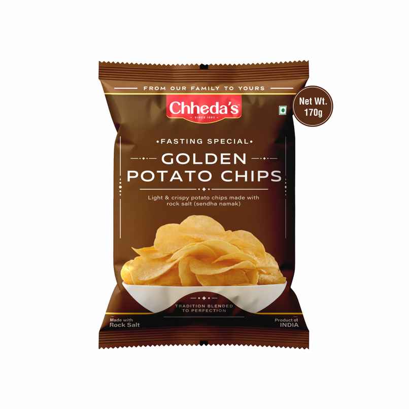 Chheda's Golden Plain Salted Chips | Crispy & Salty Chheda's Golden Plain Salted Chips | Crispy & Salty