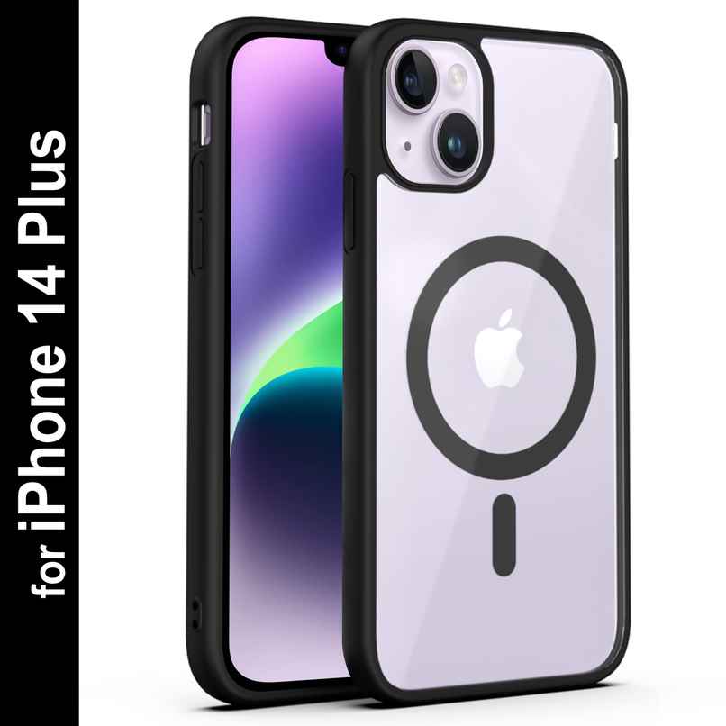 Zapcase Back Cover For Apple Iphone 14 Plus (MagSafe-Black)