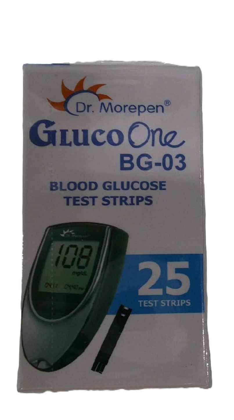 Dr Morepen Gluco One BG-03 Blood Glucose Test Strip Dr Morepen Gluco One BG-03 Blood Glucose Test Strip