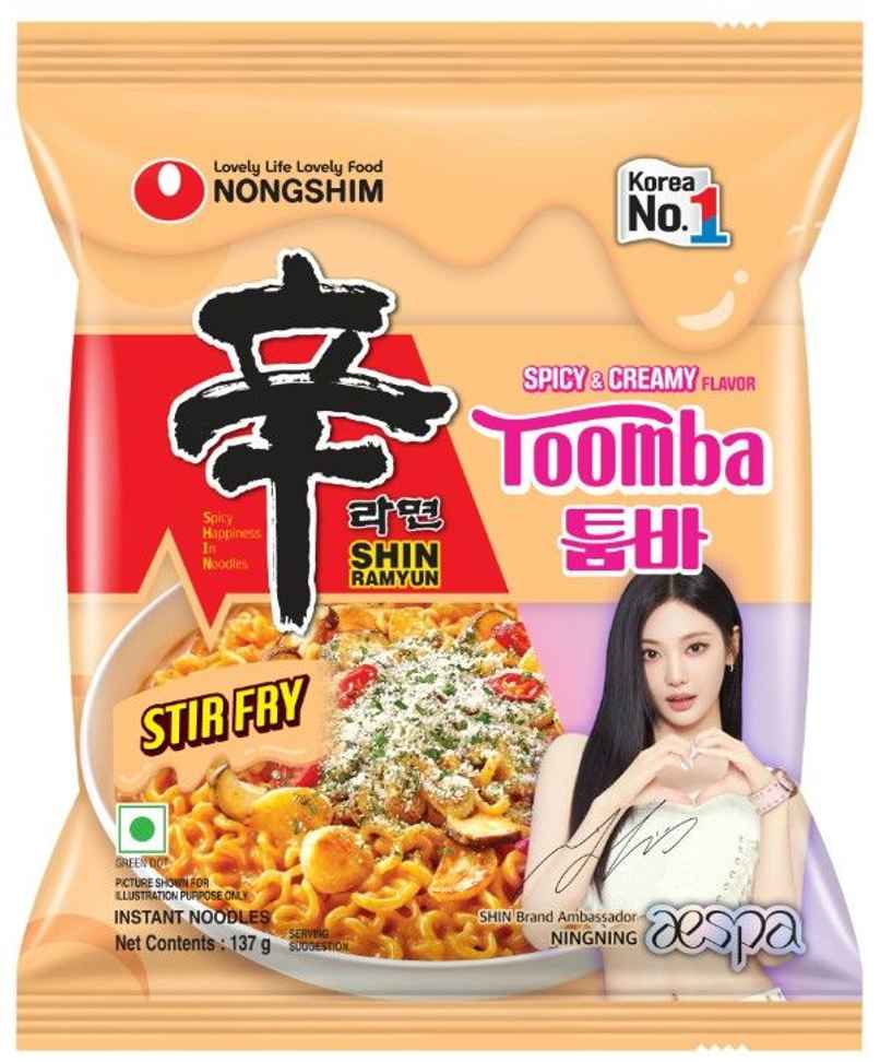Nongshim Shin Ramyun Stir Fry Toomba - Spicy And Creamy Flavour