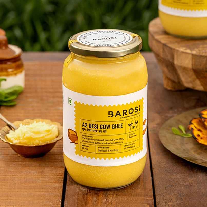 Barosi A2 Desi Cow Ghee Jar | Pure & Traditional