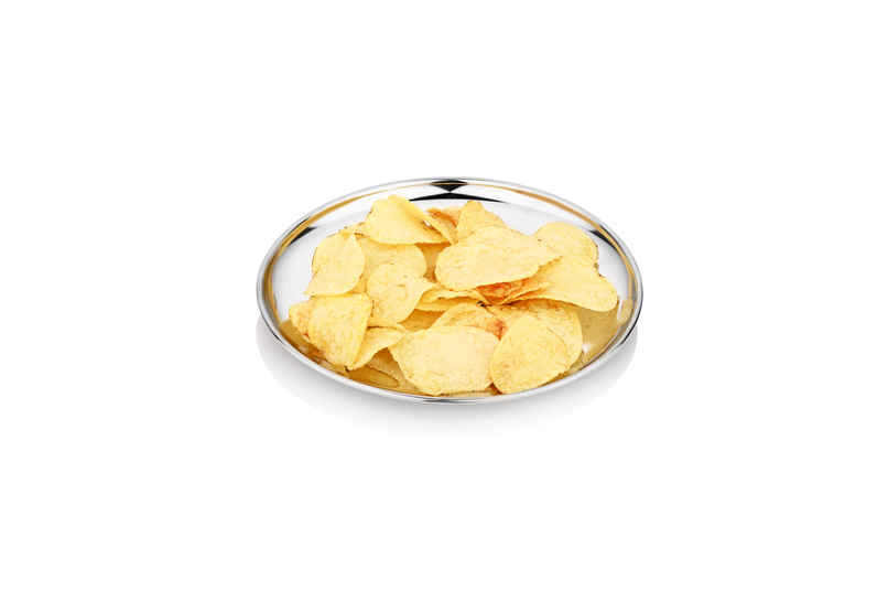 Bhalaria Stainless Steel Heavy Gauge Snack Plate | Mirror Finish | 20 Cm Dia Bhalaria Stainless Steel Heavy Gauge Snack Plate | Mirror Finish | 20 Cm Dia