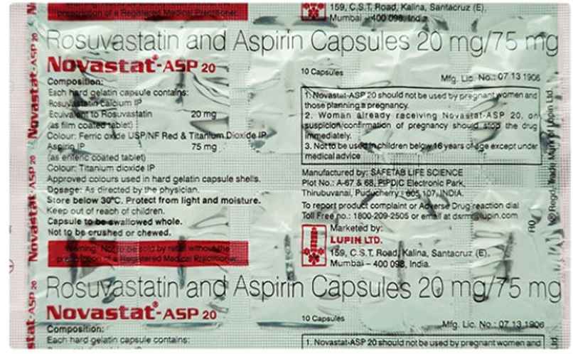 Novastat-ASP 20 Capsule