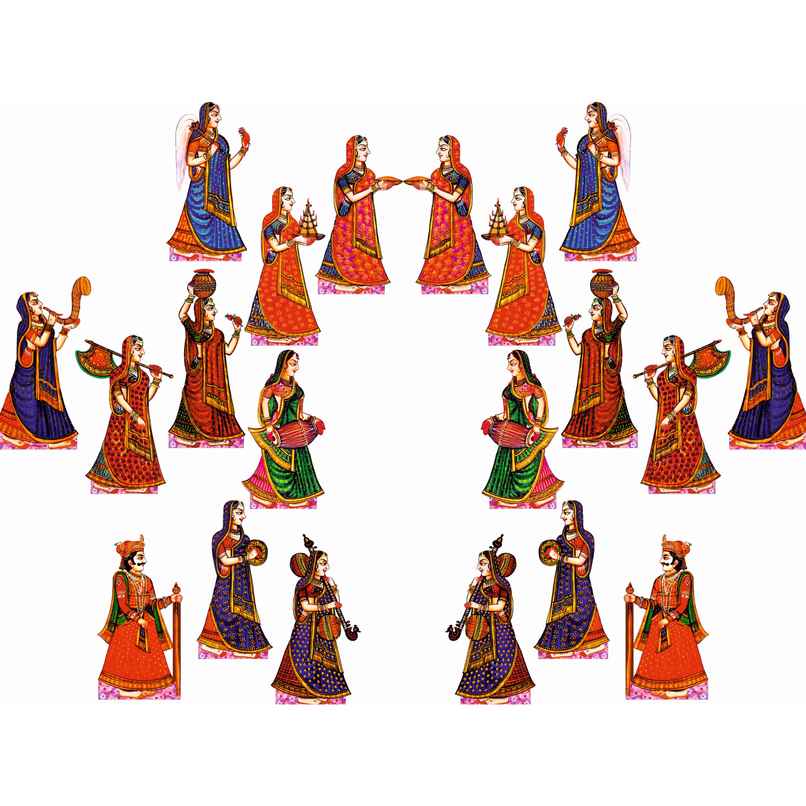 Divine Vibes Gopi Icons MDF Set