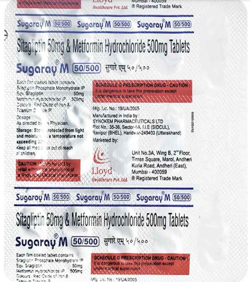 Sugaray M 50/500 Tablet