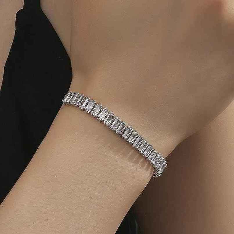Beautynx Crystal Tennis Bracelet | BNX-BR-0016 - Silver