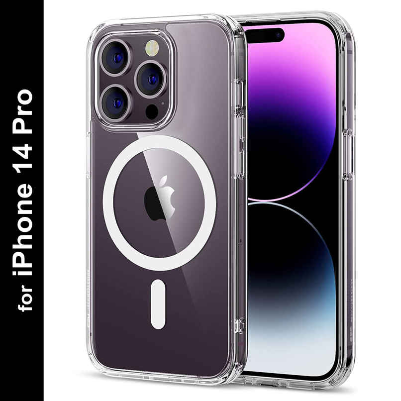 Zapcase Back Cover For Apple Iphone 14 Pro (MagSafe-Clear) Zapcase Back Cover For Apple Iphone 14 Pro (MagSafe-Clear)