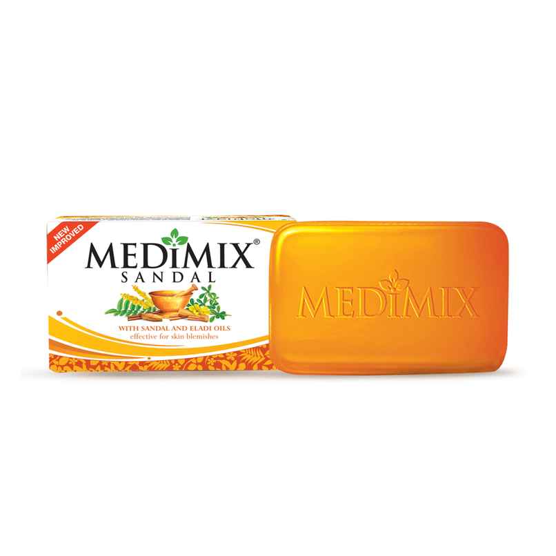 Medimix Sandal Ayurvedic Bathing Soap Enriched with Sandal & Eladi Oil for Skin Blemishes Medimix Sandal Ayurvedic Bathing Soap Enriched with Sandal & Eladi Oil for Skin Blemishes