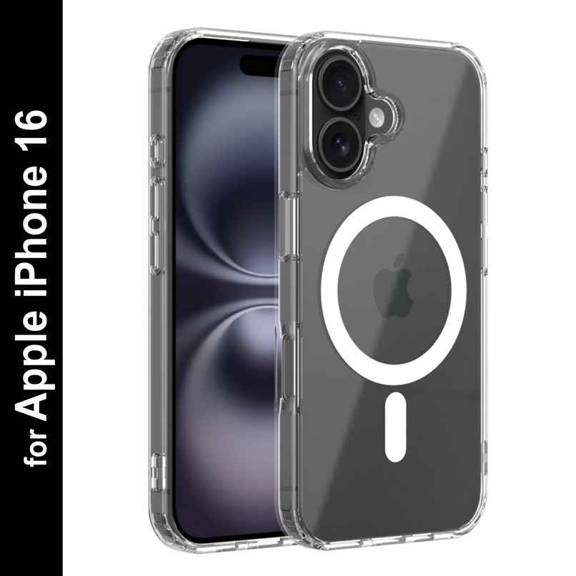 Zapcase Back Cover For Apple Iphone 16 (MagSafe-Clear)