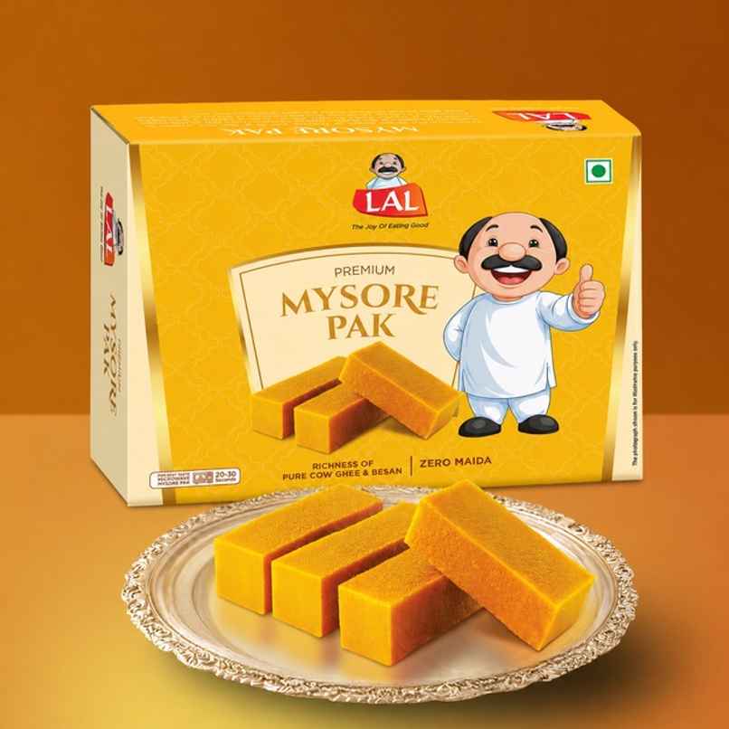 Lal Mysore Pak | Sweet & Delicious