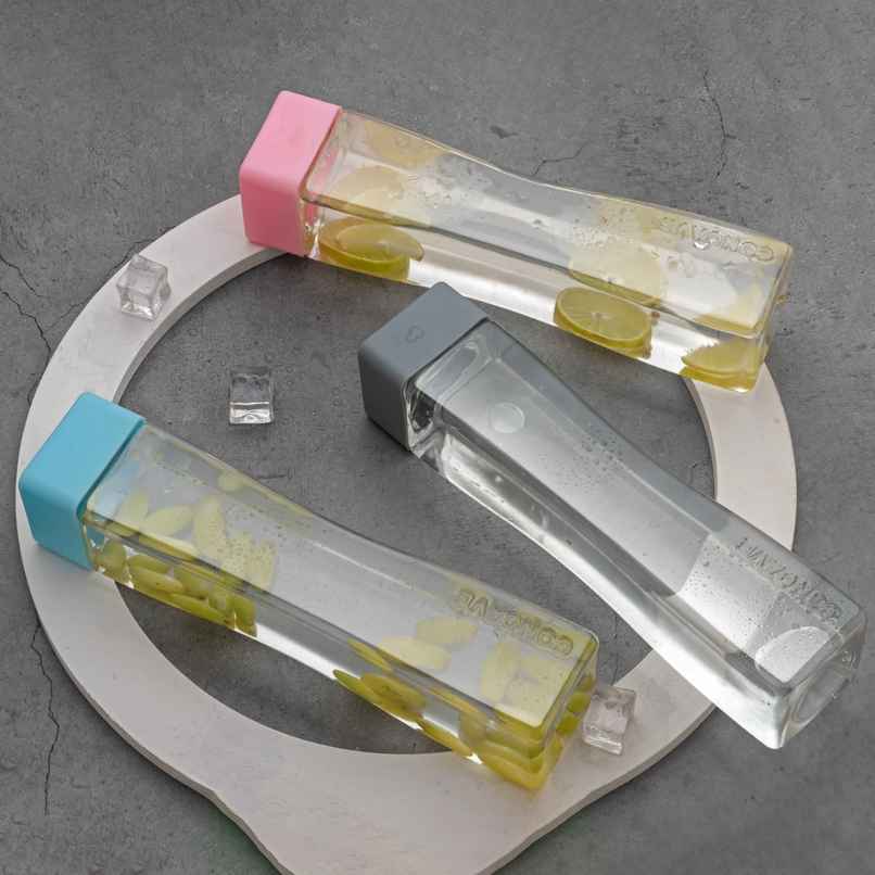 2Mech Plastic Concave Water Bottle | Multicolour | 800 ml 2Mech Plastic Concave Water Bottle | Multicolour | 800 ml