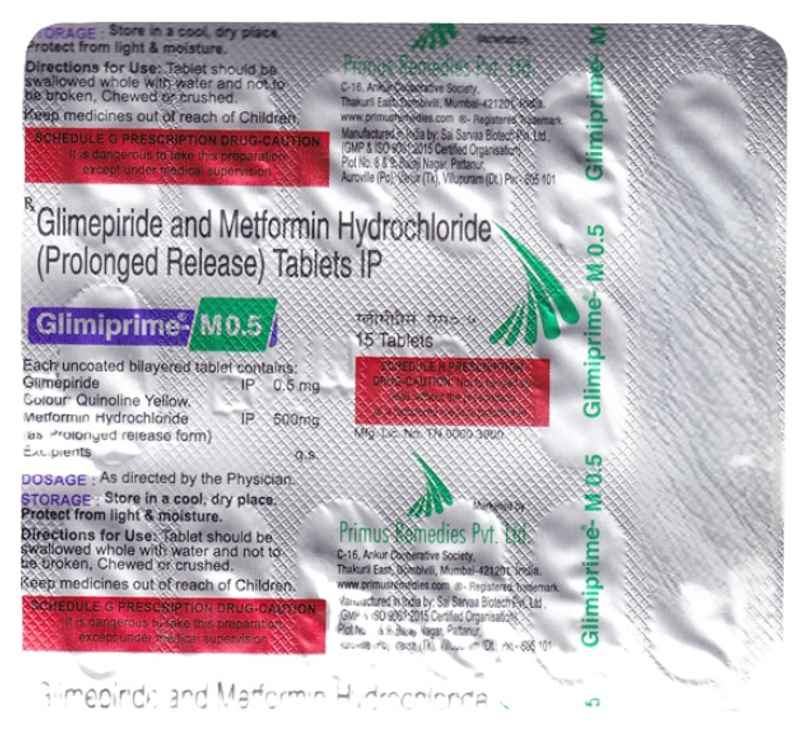 Glimiprime-M 0.5 Tablet PR