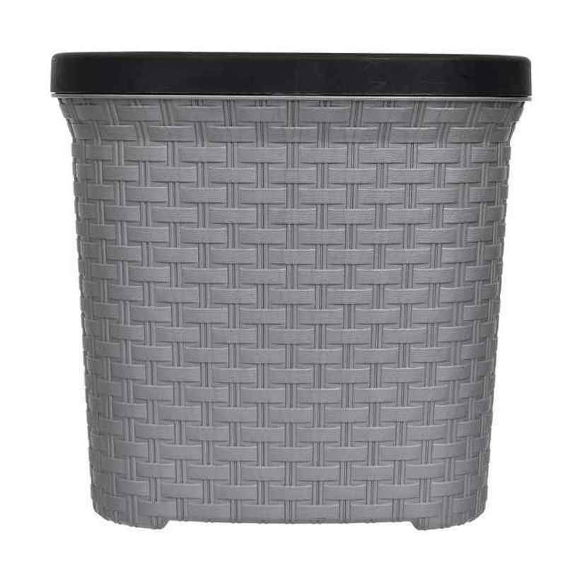 Kuber Industries Open Plastic Dustbin Without Lid | 7 Litre | Grey