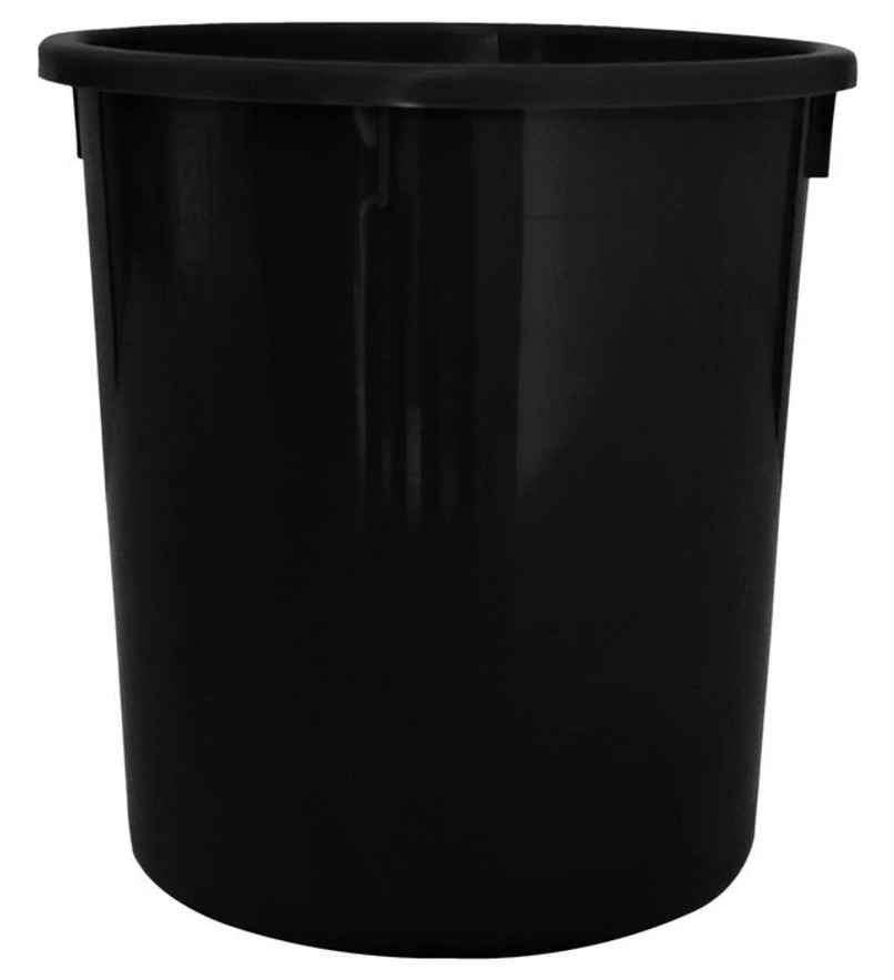 Kuber Industries Open Plastic Dustbin Without Lid | 5L Garbage Bin for Home | Office (Black)