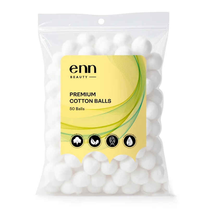 ENN Beauty Premium Cotton Balls Pure Soft Lint Free Highly Absorbent